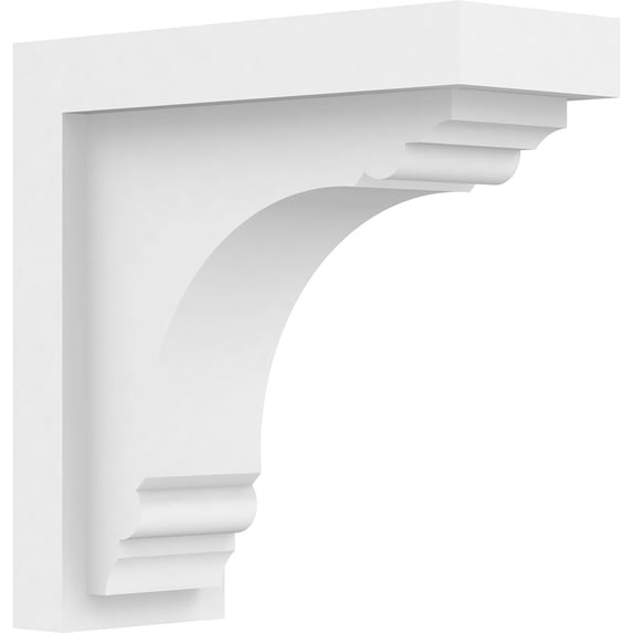 3 1/2"W x 9"D x 9"H Standard Warren Architectural Grade PVC Bracket