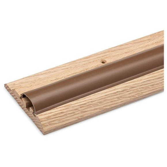 3 1/2" Wide Oak Threshold with Adjustable Vinyl Seal for 7/8" - 1 3/8" Made in USA (3 FT)