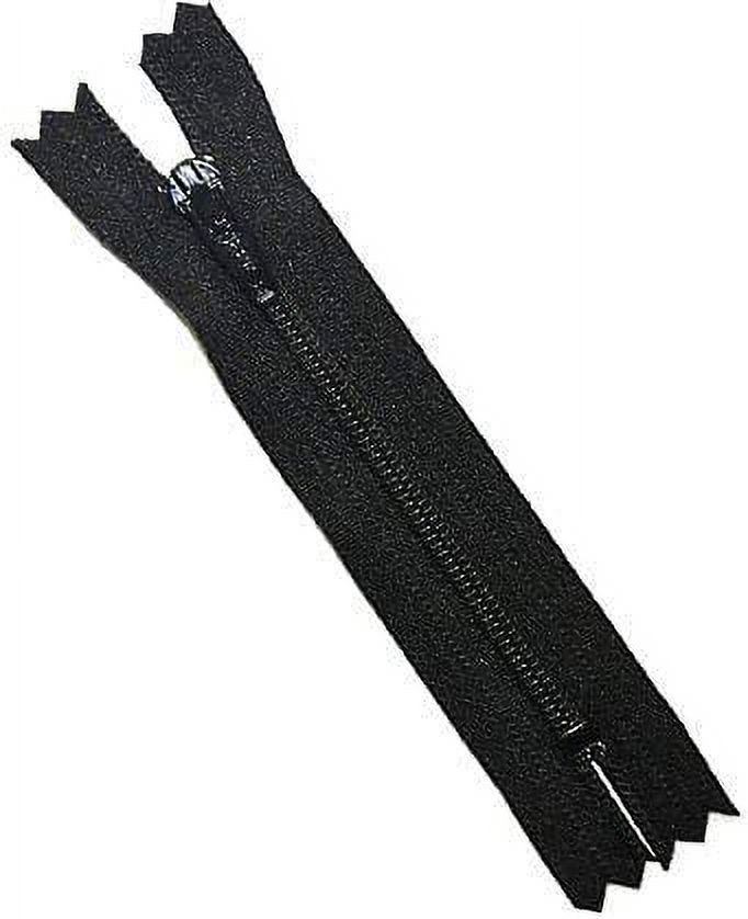 3 1/2" Zipper 3 Skirt & Dress Zippers Nylon Coil Closed End Black (50