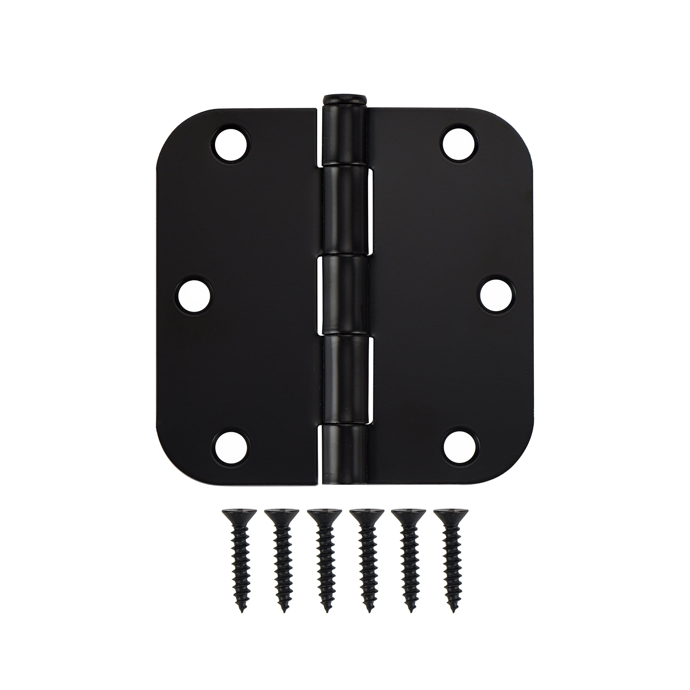 31/2 in. Round Corner Hinge, Oil Rubbed Bronze