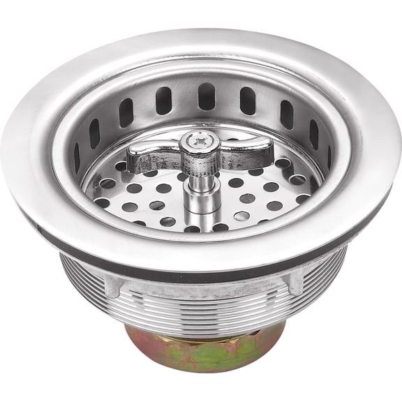 3-1/2 in. Stainless Steel Twist-and-Lock Strainer Basket Kit