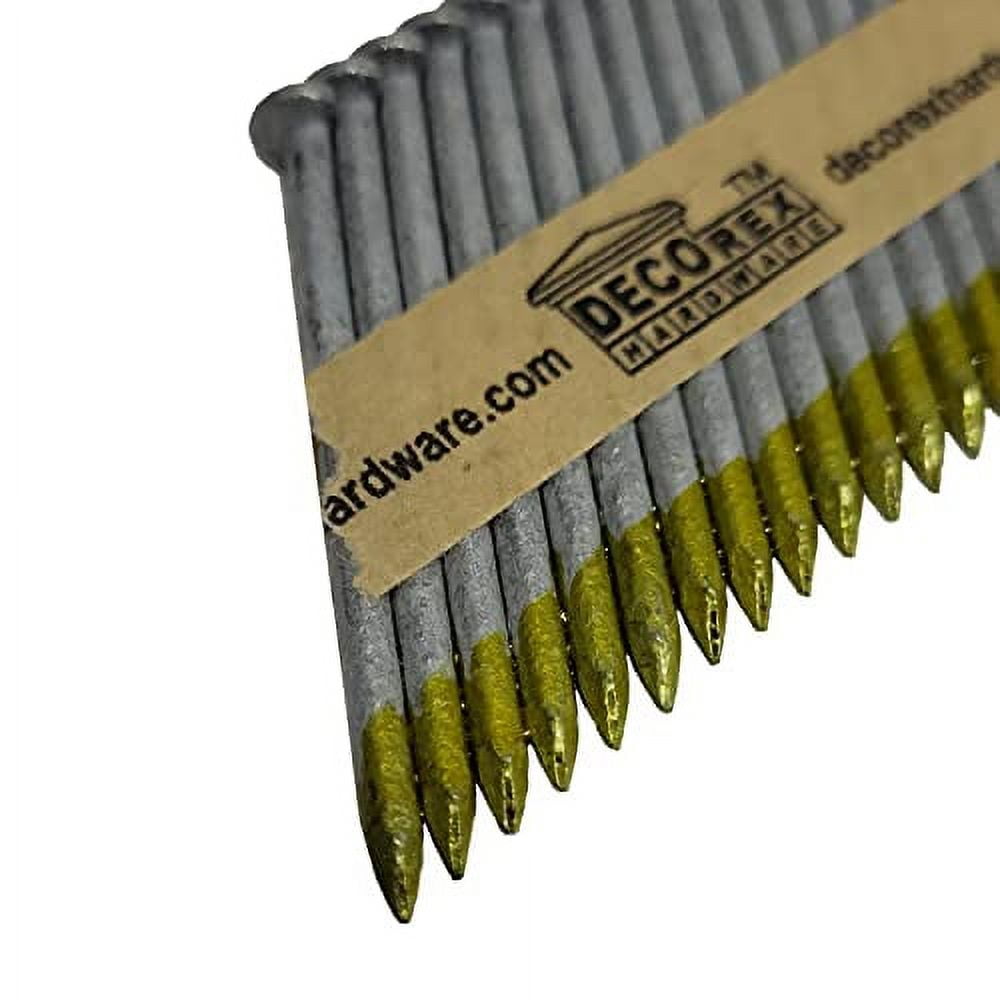 3 1/2" x .120 Ring Shank Framing Nails, Paper Strip Collated, Clipped