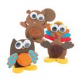 thumbnail image 1 of 3 1/2" x 3 1/4" 3D Fall Characters Pom-Pom Pals Craft Kit - Makes 12, 1 of 3