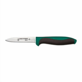 Dexter Russell S360-3½G-PCP Dexter 360 (36000G) Paring Knife, 3½", spear point, straight edge, stamped, DEXSTEEL stain free, high carbon steel, polypropylene/Santoprene handle, green, NSF