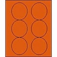thumbnail image 1 of 3 1/3" Round Brilliant Orange Labels for Laser Printers, Inkjet Printers or Copier Machines. (GLC330BO), 1 of 1