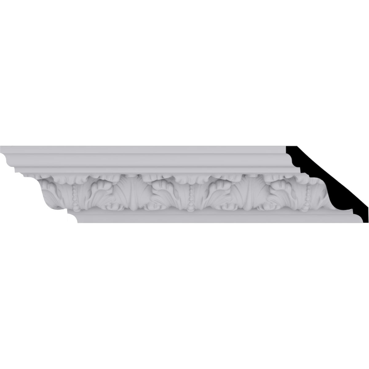 Colton Acanthus White Polyurethane Crown Moulding