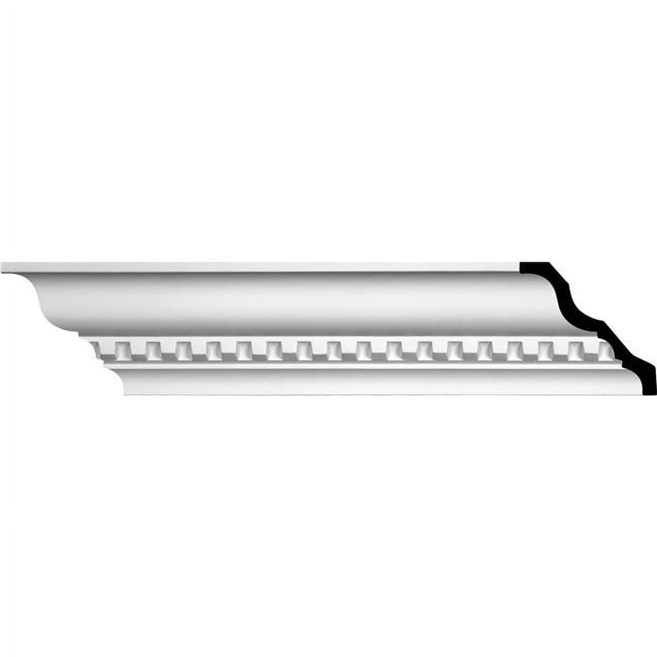 Primed White Polyurethane Dentil Crown Moulding 94.5"