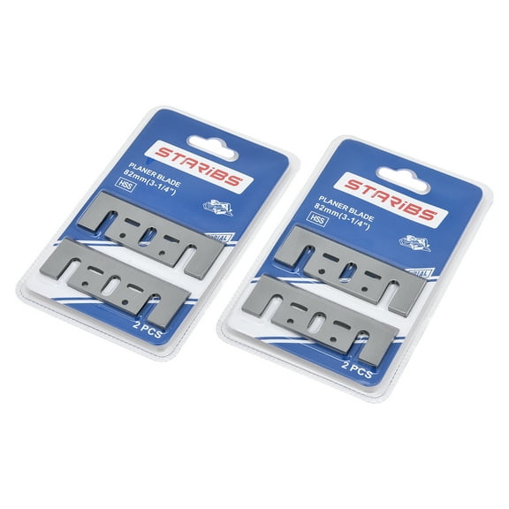 3-1/4" HSS planer blades 82MM FOR Makita 1900b Replacement for DeWalt 6655, 4PK