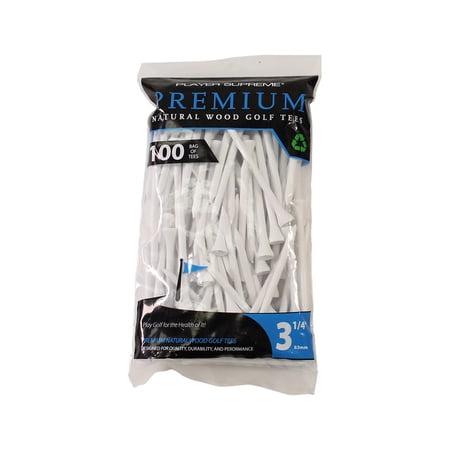3 1/4" Player Supreme Golf Deluxe Tee 100 Pack (two colors available)