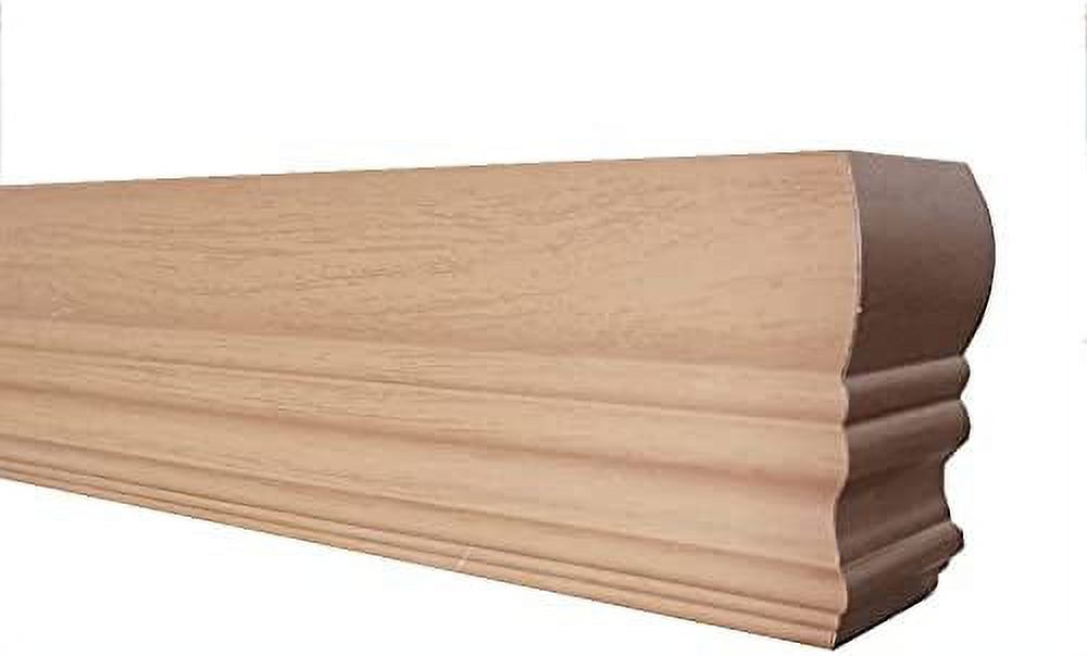 , 3 1/4" h faux wood crown valance for horizontal window