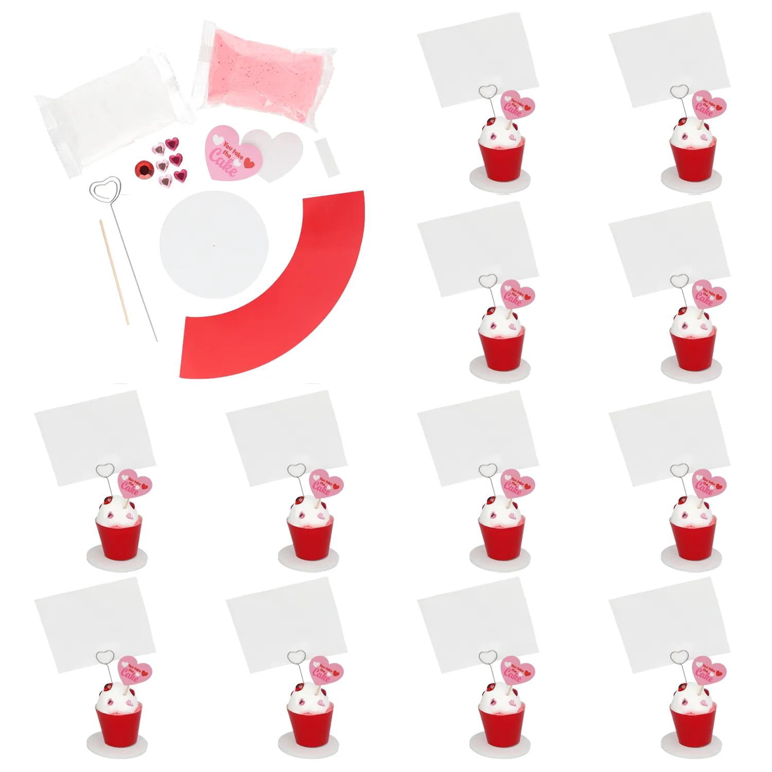 3 1/4" x 4 1/4" Sweet Soire Air Dry Clay Cupcake Craft Kits - Makes 12