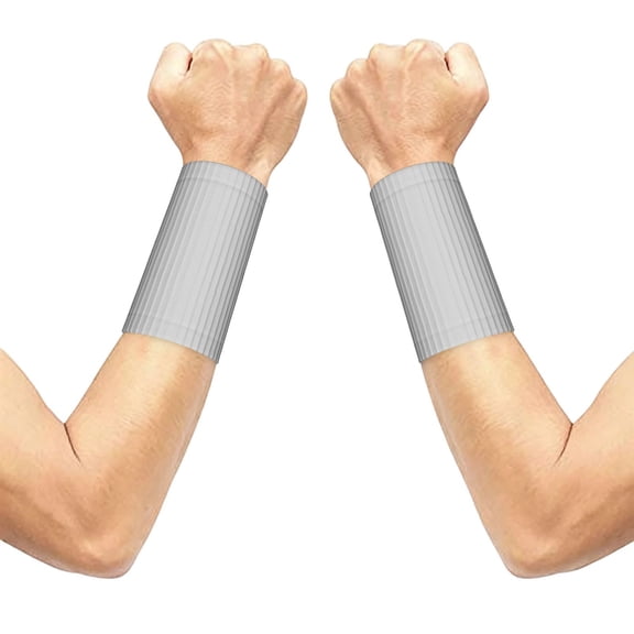 3.15.1in Elastic Cuffs Soft Breathable Comfortable Good Elasticity Relieve Muscle Stiffness Is Easy To Wear And Take Off Light Grey