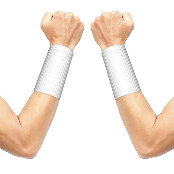 3.15.1in Elastic Cuffs Soft Breathable Comfortable Good Elasticity Relieve Muscle Stiffness Is Easy To Wear And Take Off White