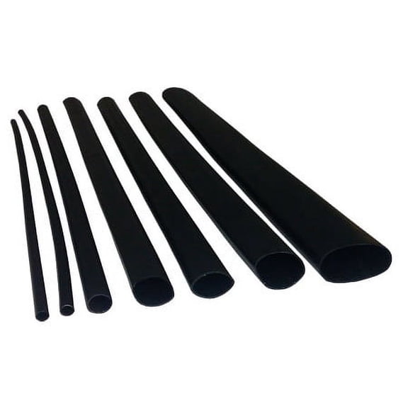 7/8" Adhesive Lined Heavy Wall 3:1 Ratio Heat Shrink Tubing - 47" Stick x 1 Piece - Black