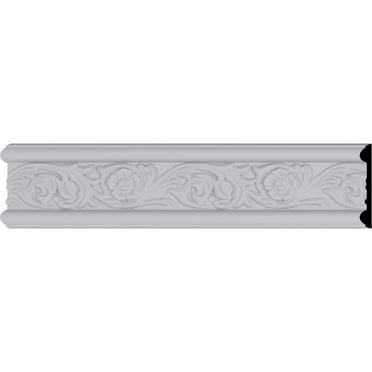 3 1/8"H x 1/2"P x 94 1/2"L Emery Floral Chair Rail