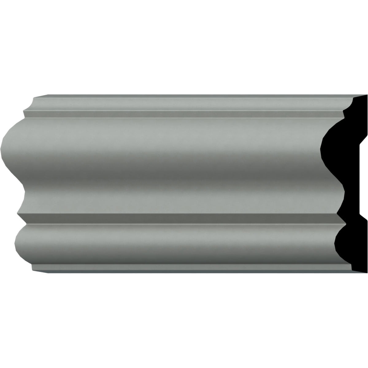 Primed White Polyurethane Emery Crown Moulding 94.5"