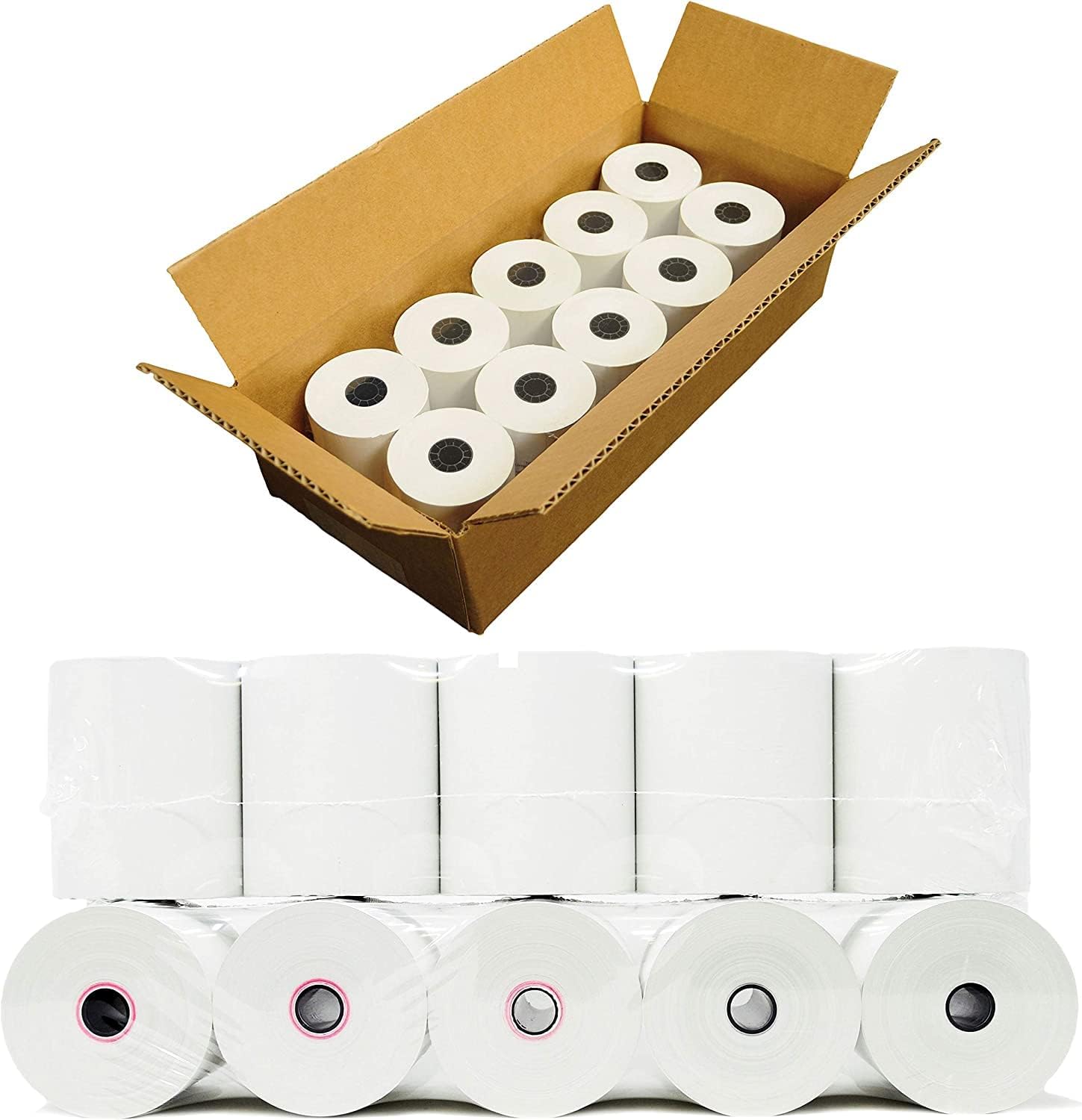 3 1/8" x 190' (10 POS Rolls) Bpa Free Thermal Receipt Printer Paper