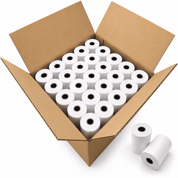 DEMAYA Thermal Receipt Paper Rolls, 3 1/8" x 230', 50 Rolls, BPA Free, POS Cash Register Tape