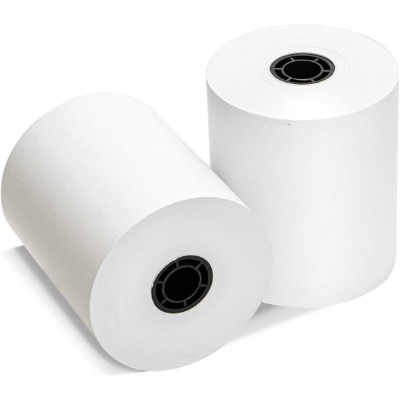 3 1/8 x 230 Thermal Paper Receipt Rolls (50 GSM - Solid Core) Fits All POS Cash Registers Printers, Clover Square Stations, Star Micronics SCP700, TSP100 BPA Free - Premium Grade (30 Rolls)