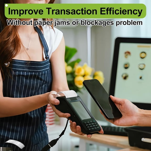 3 1/8 x 230 Thermal Paper Rolls, 10 Pack Thermal Receipt Paper Rolls Plus Version, 80mm Credit Card Paper Compatible with All POS Systems, Square Cash Registers$$Office