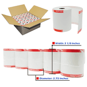 3 1/8 x 230 Thermal Receipt Paper 50 Rolls  Shrink Wrap Thermal Paper Roll For  Cash Registers BPA Free