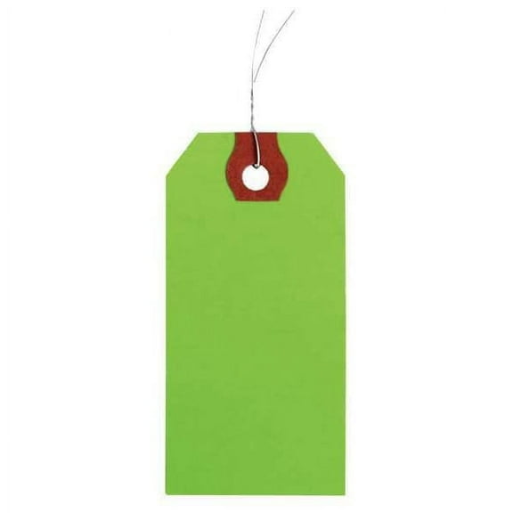 Manufacturer Varies 3-1/8" x 6-1/4" Green Paper Wire Tag, Pk1000 1GYV2