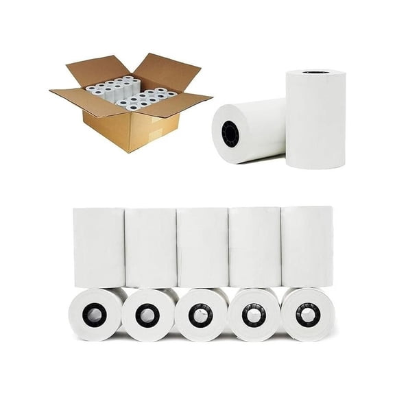 3 1/8" x 90' Thermal POS Receipt Paper Cash Register Rolls BPA Free ( 50 Rolls )