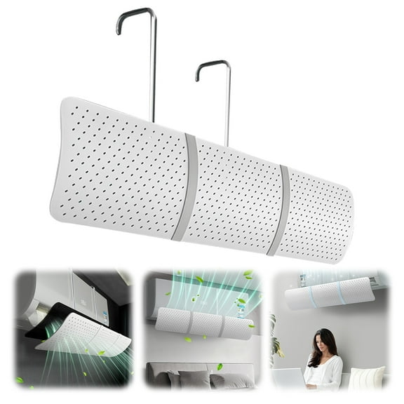 3 In 1 Adjustable Air Conditioner Deflector,Universal Retractable Anti Direct Blowing Retractable Air Conditioner Shiel,Anti Blast Baffle Wind Direction Telescopic Registers