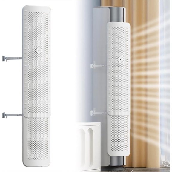 3 in 1 Adjustable Air Conditioner Deflector, Universal Retractable Anti Direct Blowing Retractable Air Conditioner Shiel,Prevent Direct Blowing of Heat and Cold Air for Vents(1pc,White