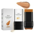 thumbnail image 1 of 3 In 1 Anti-Wrinkle Foundation Stick, Korean Hydrating Lightweight Flawless Eraser Foundation Stick with Brush, Hydrating Lightweight Multi-Use Foundation Stick With Brush, 1 of 7