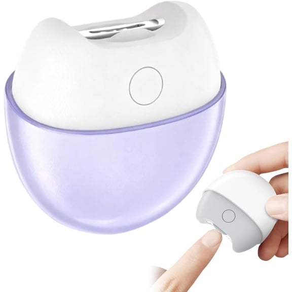 3 in 1 Automatic Electric Nail Clipper, 2026 New Electric Nail Clipper, Automatic Nail Trimmer with Light and Nail Scraps Storage, Electric Toenail Clippers for Seniors Adults (Purple)