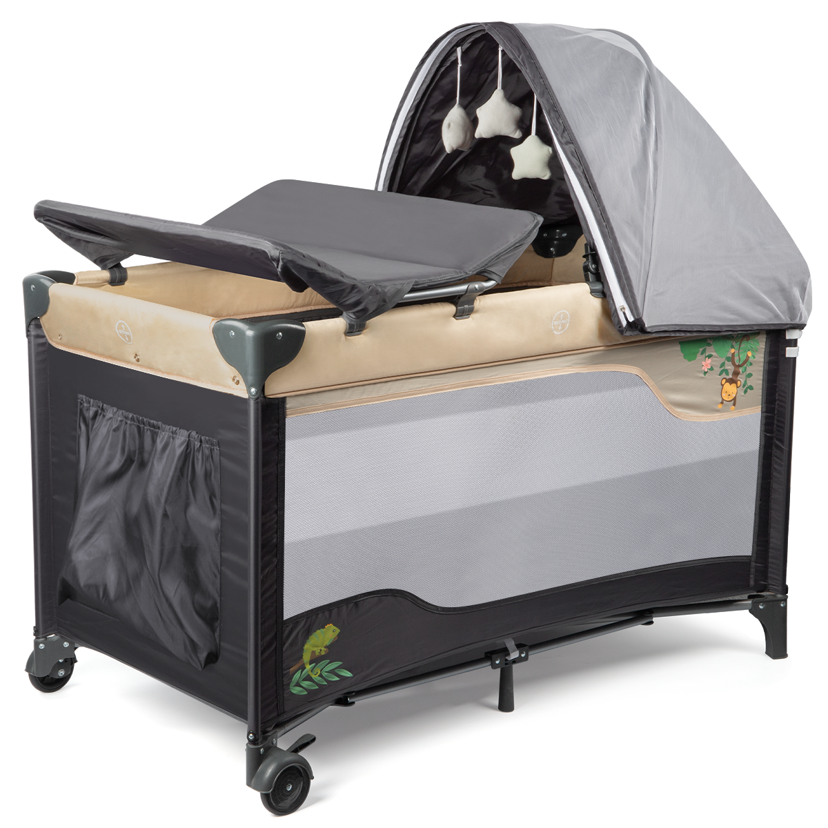 Foundations Boutique Mystic Playard, Brown/Tan