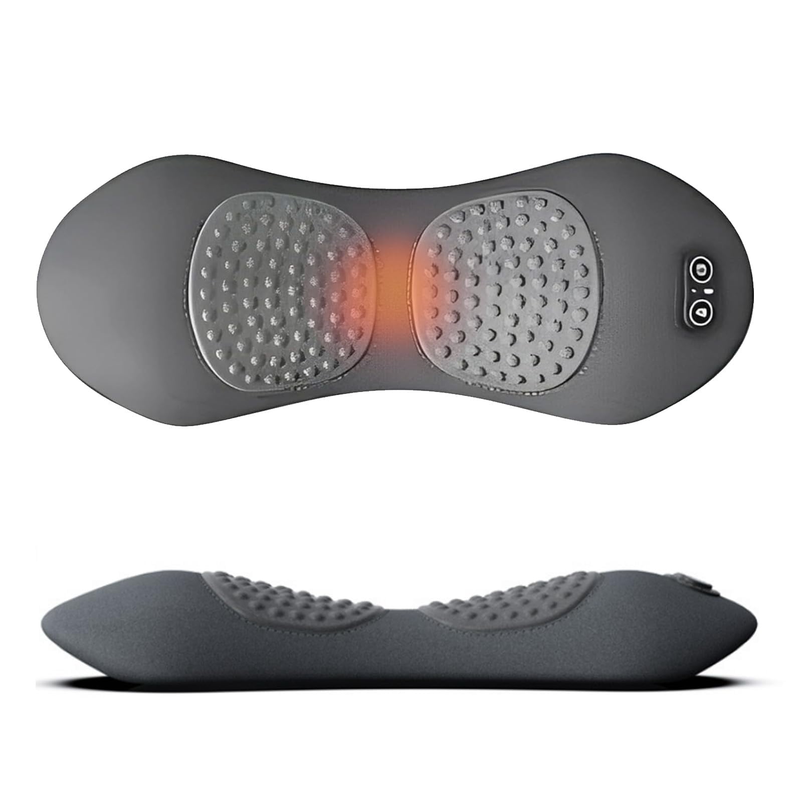 3 in 1 Back Massager, Soothe 3 in 1 Back Massager for Sciatica, Heated Vibration Traction, Memory Foam Pillow, Relieve Neck & Back Discomfort, Adjustable Height for Bed&Chair
