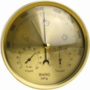 3 in 1 Barometer with Temperature and Humidity, Indoor Outdoor Weather Barometric Pressure Gauge for The Home, Garden Barometer, Analog Barometer Weather Station Instruments Barometer