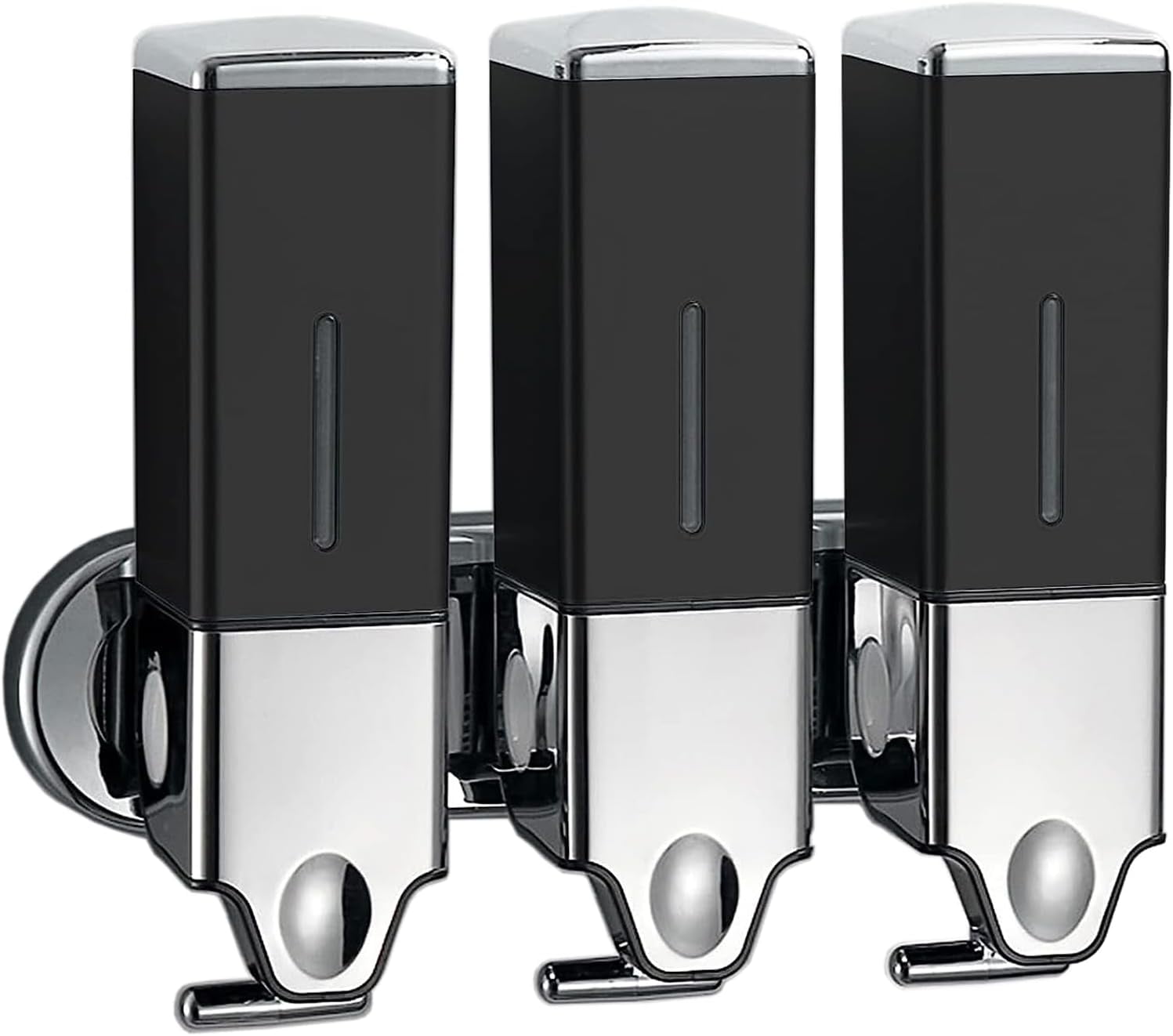 3 in 1 Bathroom Shower Soap Dispenser Wall Mounted with Waterproof