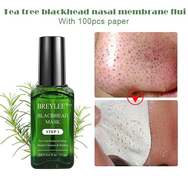 3 in 1 Blackhead Removing Kit with 100 Sheet Tissue Tea Tree Oil