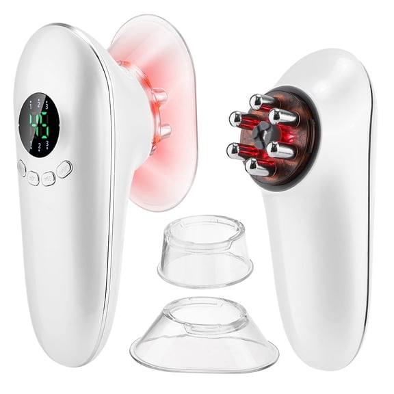 3 in 1 Body Sculpting Machine, Face and Body Massager with 3 Modes, 4 Heat Levels, Handheld Cellulite Massage Tool for Belly, Neck, Legs, Hip, Arms,with 2 Suction Cups