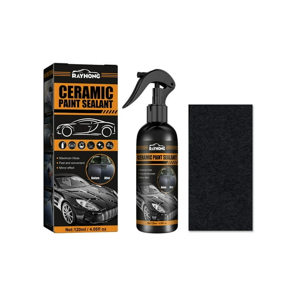 3 In 1 Car Scratch Remover, High Protection Quick Car Ceramic Coating Spray, Plastic Parts Refurbisher, Fast Fine Scratch Repair, Fast Car Coating, Car Scratch Nano Repair Spray with Towel 120ml