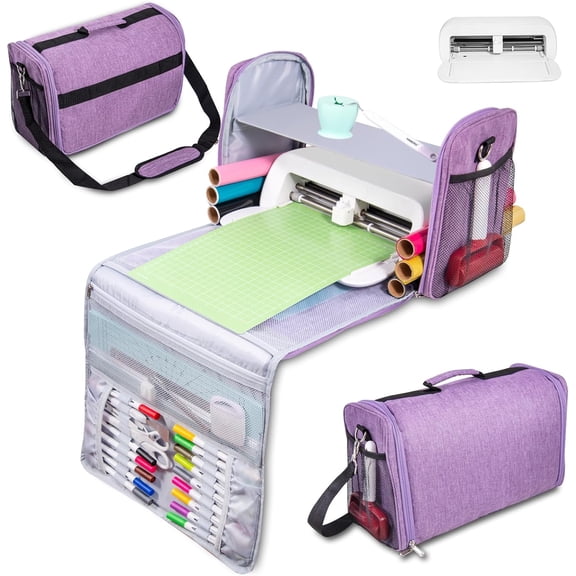 3 In 1 Carrying Case for Cricut Joy Xtra,Dust Cover for Cutting Machine,Accessories Tote Bag,Fully Open Designed Storage bag,Compatible with All the Craft Essential Tools and Supply