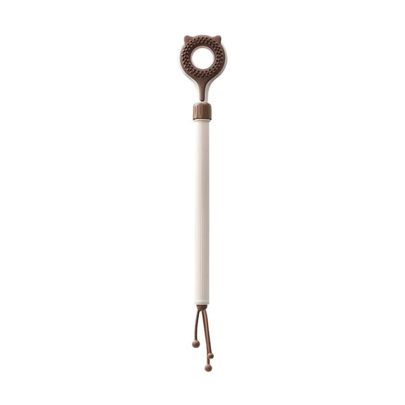 3 In 1 Cat Back Scratcher Massager With Telescopic Rod Extends 14 To 22 Inches Soft TPE And Hard ABS Double Sided Cat Toy For Itch Relief Grooming And Play Safe Durable For Cats