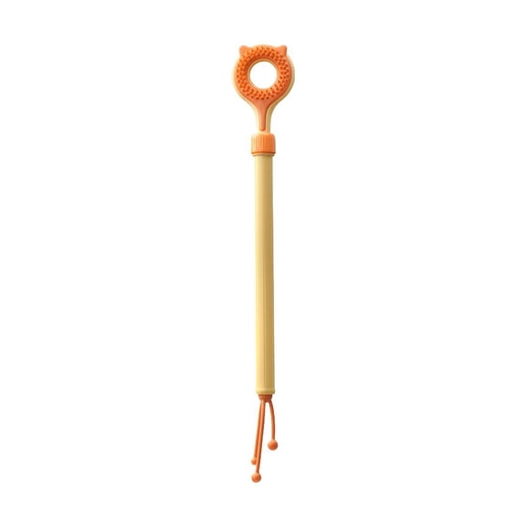 3 In 1 Cat Back Scratcher Massager With Telescopic Rod Extends 14 To 22 Inches Soft TPE And Hard ABS Double Sided Cat Toy For Itch Relief Grooming And Play Safe Durable For Cats