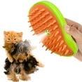 thumbnail image 1 of 3 in 1 Cat Mist Brush,Cat Comb for Massage, Self Cleaning Cat Brush with Water, Rechargeable Silicone Dog Cold Steam Brush, Cat Bath Brush Eliminates Flying and Tangled Hair Cat Grooming Comb(Green), 1 of 6