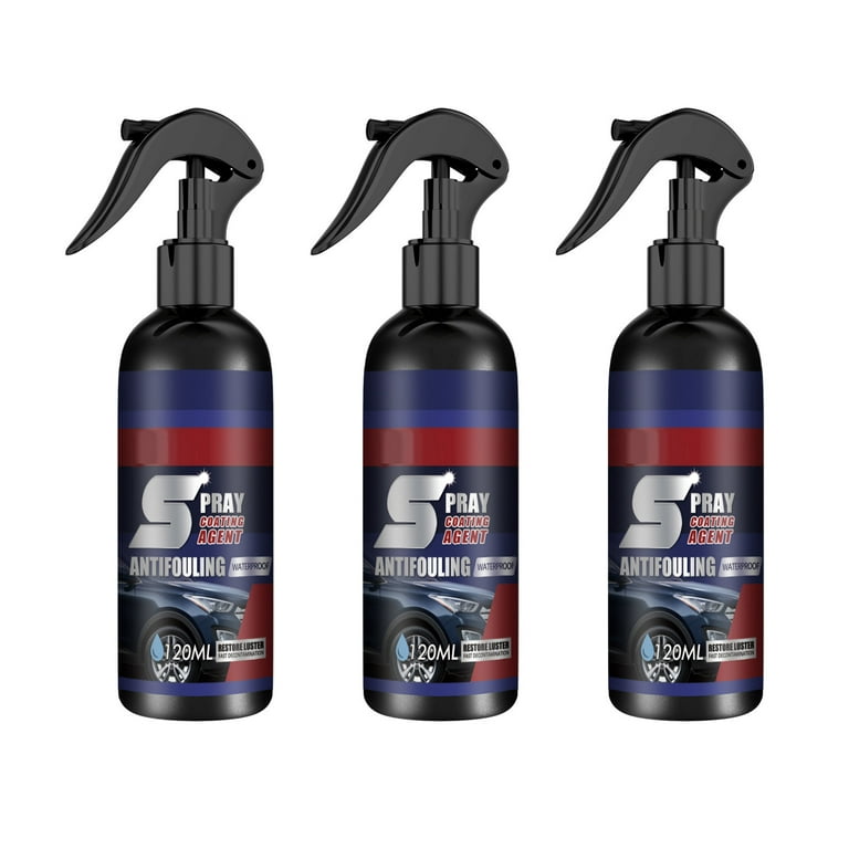  3 in 1 high Protection Fast car Ceramic Coating Spray, Plastic  Parts refurbisher, Fast fine Scratch Repair, Fast car Coating, car Scratch  Nano Repair Spray, (2 Pieces 200ml) + Brush Cloth : Automotive