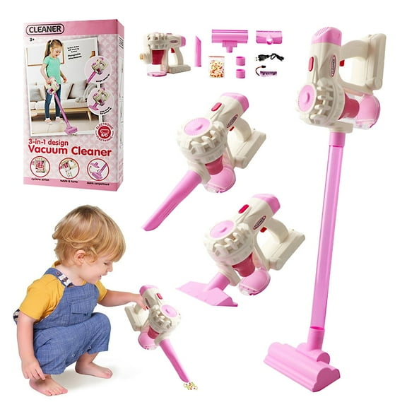 Toy Vacuum for Toddlers 2 3 4 5 6 Year Old, Kids Vacuum Cleaner Set That Really Works Working, Kids Play Vacuumm, Housekeeping Keeping Girls