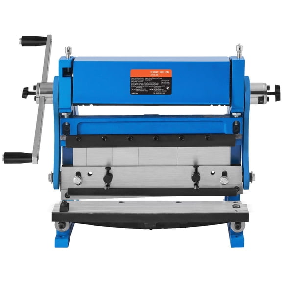 3 In 1 Combination Sheet Metal Brake 12 Inch 20 Gauge Capacity Shear Press Brake 90 Degree Max Bending Angle Shears and Slip Roll Machine for Shear Bending Rolling
