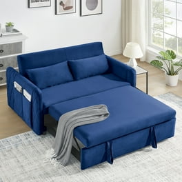 Queen Pull Out Sofa Bed 3 in 1 Convertible Sleeper with Storage Couch Fold Grey Walmart