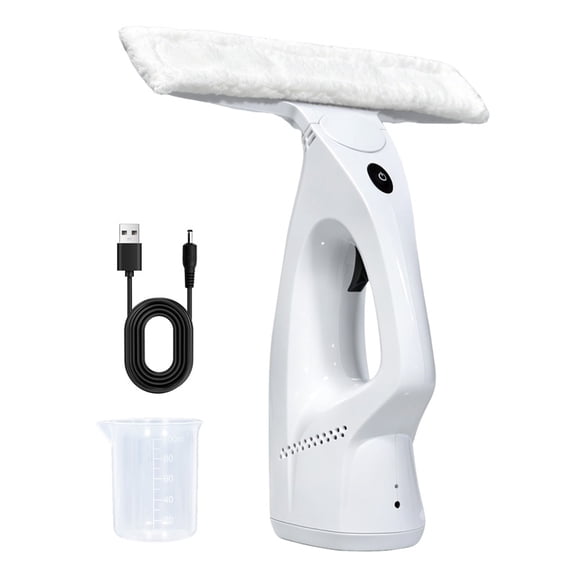 3 IN 1 Cordless Window Vacuum Cleaner, USB Rechargeable Handheld Window Squeegee, Low Noise Electric Window Cleaning Tool for Home Indoor Glass Mirror Shower Cleaning