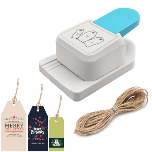 3 in 1 Craft Tag Punch Gift Tag Paper Punch，Paper Craft Tag Punch 1.5 ...