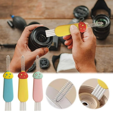 3 in 1 Cup Lid Crevice Cleaning Brush Set | Multifunctional Bottle & Straw Detail Cleaner | Portable Brush Kit for Water Bottles, Sports Mugs, Pacifiers | Kitchen Cleaning Tool