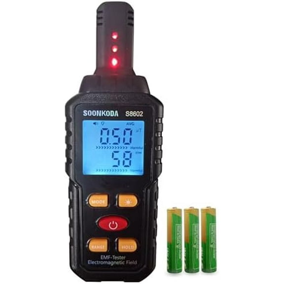 3 in 1 EMF Meter,EMF Reader,Electromagnetic Field Radiation Detector,EMF Tester for Home,EMF Detector with sound light alarm,Ghost Hunting Equipmetent